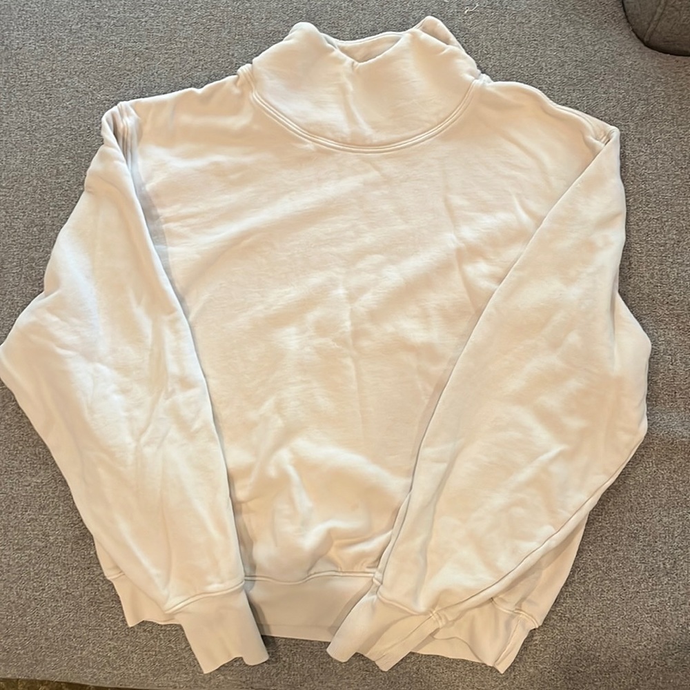 Joah Brown Sweatshirt Bone Split Neck